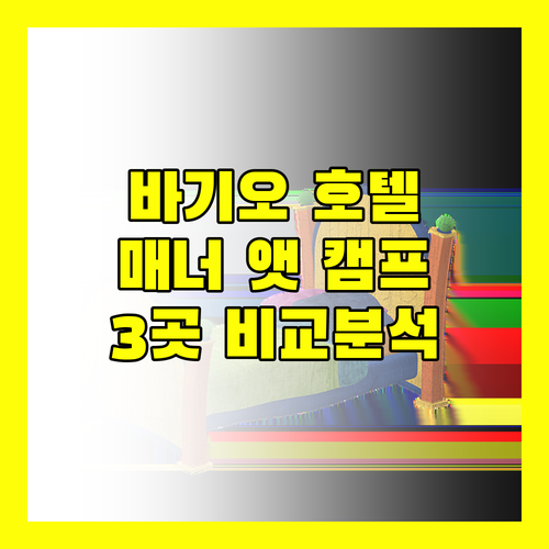 바기오 인기 호텔 추천 더 매너 앳 캠프 존 헤이, 포레스트 로지, 이 부티크 호텔, 아잘리아 레지던스 비교 분석