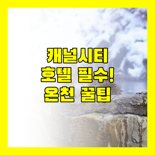 후쿠오카 호텔 추천 캐널시티 라운지 온천 내게 딱 맞는 숙소 찾는 법