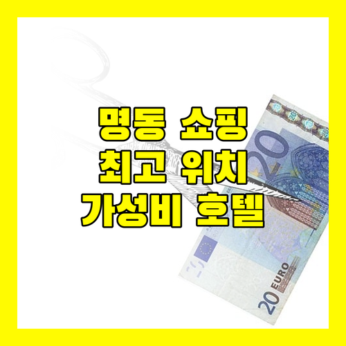 명동 쇼핑의 중심! 호텔 스카이파크 센트럴명동점에서 누리는 최고의 위치와 가성비.